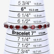 15.30 Carat Genuine Garnet .925 Sterling Silver Bracelet - Bracelets - Custom Crafting Alliance, LLC