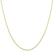 14k Yellow Gold Thin Motif Round Omega Necklace