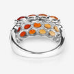 1.56 Carat Genuine Fire Opal .925 Sterling Silver Ring - Rings - Custom Crafting Alliance, LLC