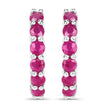 1.56 Carat Genuine Ruby .925 Sterling Silver Earrings - Earrings - Custom Crafting Alliance, LLC