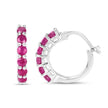 1.56 Carat Genuine Ruby .925 Sterling Silver Earrings - Earrings - Custom Crafting Alliance, LLC