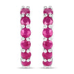 1.56 Carat Genuine Ruby .925 Sterling Silver Earrings - Earrings - Custom Crafting Alliance, LLC