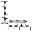 1.56 Carat Genuine Tanzanite and White Diamond .925 Sterling Silver Bracelet - Bracelets - Custom Crafting Alliance, LLC