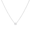 14K White Gold 1/2 Cttw Lab Grown Oval Shape Solitaire Diamond East West 18