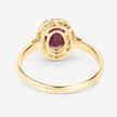 1.59 Carat Genuine Ruby and White Diamond 10K Yellow Gold Ring - Rings - Custom Crafting Alliance, LLC