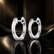 925 Sterling Silver Plated Black Gold Earrings for Women