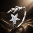 925 Sterling Silver & Opal Ring for Women