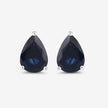 1.60 Carat Genuine Blue Sapphire 10K White Gold Earrings - Earrings - Custom Crafting Alliance, LLC