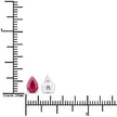 1.60 Carat Genuine Ruby 14K White Gold Earrings - Earrings - Custom Crafting Alliance, LLC