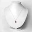 1.61 Carat Genuine Ruby and White Diamond 14K Yellow Gold Pendant - Pendants - Custom Crafting Alliance, LLC