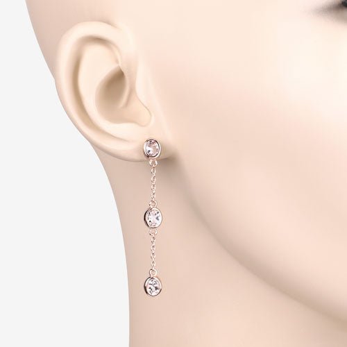 1.62 Carat Genuine Morganite .925 Sterling Silver Earrings - Earrings - Custom Crafting Alliance, LLC