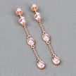 1.62 Carat Genuine Morganite .925 Sterling Silver Earrings - Earrings - Custom Crafting Alliance, LLC