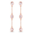 1.62 Carat Genuine Morganite .925 Sterling Silver Earrings - Earrings - Custom Crafting Alliance, LLC