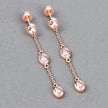 1.62 Carat Genuine Morganite .925 Sterling Silver Earrings - Earrings - Custom Crafting Alliance, LLC
