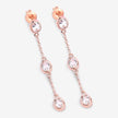 1.62 Carat Genuine Morganite .925 Sterling Silver Earrings - Earrings - Custom Crafting Alliance, LLC
