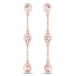 1.62 Carat Genuine Morganite .925 Sterling Silver Earrings - Earrings - Custom Crafting Alliance, LLC