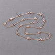 1.62 Carat Genuine Morganite .925 Sterling Silver Necklace - Necklaces - Custom Crafting Alliance, LLC
