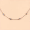 1.62 Carat Genuine Morganite .925 Sterling Silver Necklace - Necklaces - Custom Crafting Alliance, LLC