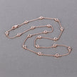1.62 Carat Genuine Morganite .925 Sterling Silver Necklace - Necklaces - Custom Crafting Alliance, LLC