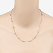 1.62 Carat Genuine Morganite .925 Sterling Silver Necklace - Necklaces - Custom Crafting Alliance, LLC
