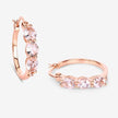 1.63 Carat Genuine Morganite and White Diamond .925 Sterling Silver Earrings - Earrings - Custom Crafting Alliance, LLC