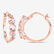 1.63 Carat Genuine Morganite and White Diamond .925 Sterling Silver Earrings - Earrings - Custom Crafting Alliance, LLC