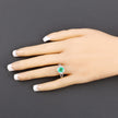 1.65 Carat Genuine Ethiopian Emerald and White Diamond 14K Yellow Gold Ring - Rings - Custom Crafting Alliance, LLC