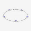 1.65 Carat Genuine Tanzanite .925 Sterling Silver Bracelet - Bracelets - Custom Crafting Alliance, LLC