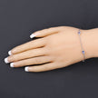 1.65 Carat Genuine Tanzanite .925 Sterling Silver Bracelet - Bracelets - Custom Crafting Alliance, LLC