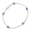 1.65 Carat Genuine Tanzanite .925 Sterling Silver Bracelet - Bracelets - Custom Crafting Alliance, LLC