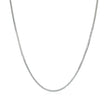 14k White Gold Franco Chain 0.9mm