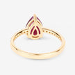 1.68 Carat Genuine Ruby and White Diamond 14K Yellow Gold Ring - Rings - Custom Crafting Alliance, LLC