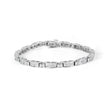 14K White Gold 2.0 Cttw Baguette and Princess-Cut Diamond Tennis Bracelet (H-I Color, SI1-SI2 Clarity) - 7