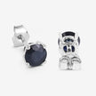 1.70 Carat Genuine Blue Sapphire 10K White Gold Earrings - Earrings - Custom Crafting Alliance, LLC