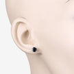 1.70 Carat Genuine Blue Sapphire 10K White Gold Earrings - Earrings - Custom Crafting Alliance, LLC