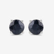 1.70 Carat Genuine Blue Sapphire 10K White Gold Earrings - Earrings - Custom Crafting Alliance, LLC