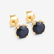 1.70 Carat Genuine Blue Sapphire 10K Yellow Gold Earrings - Earrings - Custom Crafting Alliance, LLC