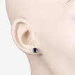 1.70 Carat Genuine Blue Sapphire 10K Yellow Gold Earrings - Earrings - Custom Crafting Alliance, LLC