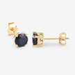 1.70 Carat Genuine Blue Sapphire 10K Yellow Gold Earrings - Earrings - Custom Crafting Alliance, LLC