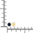 1.70 Carat Genuine Blue Sapphire 14K Yellow Gold Earrings - Earrings - Custom Crafting Alliance, LLC