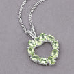 1.70 Carat Genuine Peridot .925 Sterling Silver Pendant - Pendants - Custom Crafting Alliance, LLC