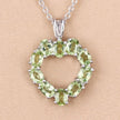1.70 Carat Genuine Peridot .925 Sterling Silver Pendant - Pendants - Custom Crafting Alliance, LLC