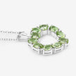 1.70 Carat Genuine Peridot .925 Sterling Silver Pendant - Pendants - Custom Crafting Alliance, LLC