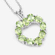 1.70 Carat Genuine Peridot .925 Sterling Silver Pendant - Pendants - Custom Crafting Alliance, LLC