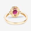 1.73 Carat Genuine Ruby and White Diamond 14K Yellow Gold Ring - Rings - Custom Crafting Alliance, LLC