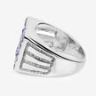 1.75 Carat Genuine Tanzanite .925 Sterling Silver Ring - Rings - Custom Crafting Alliance, LLC