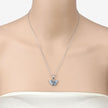 1.76 Carat Genuine Swiss Blue Topaz .925 Sterling Silver Pendant - Pendants - Custom Crafting Alliance, LLC