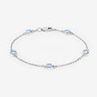 1.80 Carat Genuine Blue Topaz .925 Sterling Silver Bracelet - Bracelets - Custom Crafting Alliance, LLC