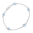 1.80 Carat Genuine Blue Topaz .925 Sterling Silver Bracelet - Bracelets - Custom Crafting Alliance, LLC