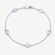 1.80 Carat Genuine Blue Topaz .925 Sterling Silver Bracelet - Bracelets - Custom Crafting Alliance, LLC